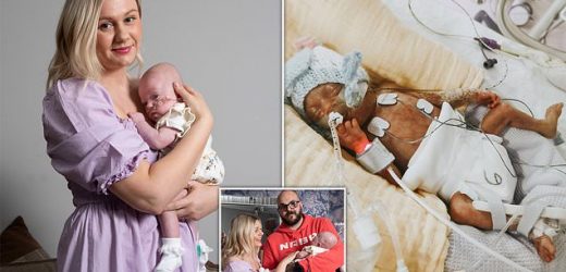 Premature baby saved by CUDDLES from her mother
