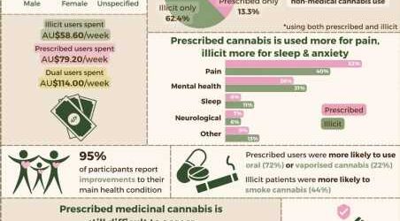 Legal use of medicinal cannabis on the rise in Australia