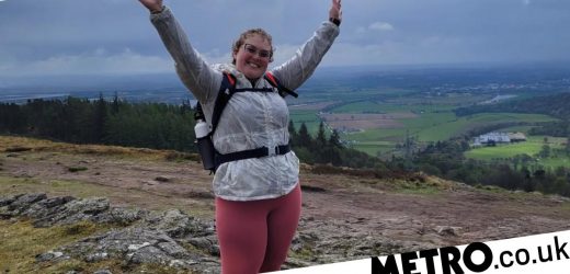 Student hiker is relearning to trek after finding a cancerous lump in her leg