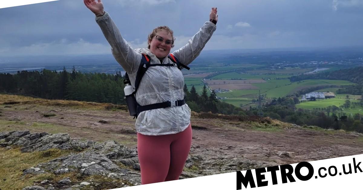 Student hiker is relearning to trek after finding a cancerous lump in her leg