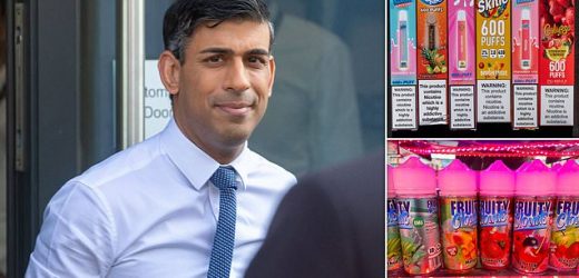 Rishi Sunak slams vaping firms who prey on kids