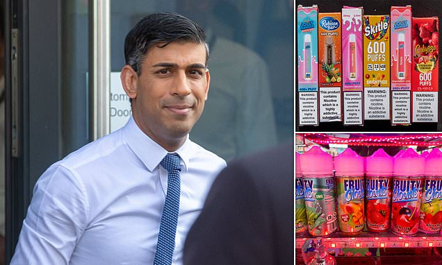 Rishi Sunak slams vaping firms who prey on kids