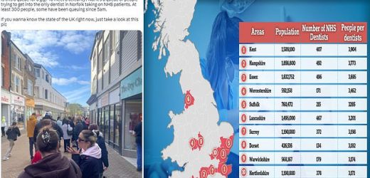Hundreds stand in line from 4am for place on NHS dentist list