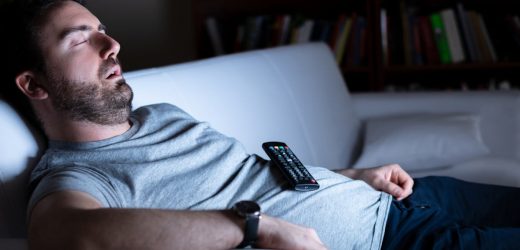 Why do I fall asleep on the sofa but am wide awake when I get to bed?